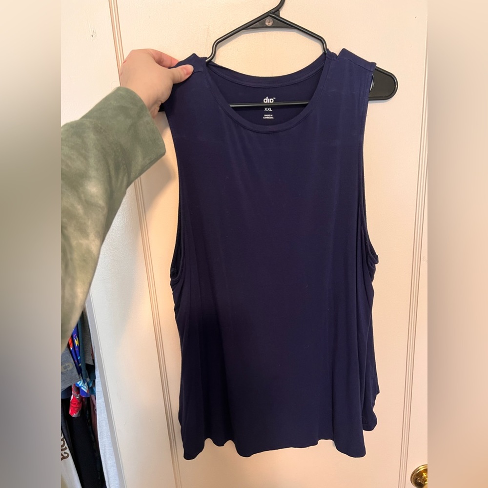 Navy Blue wide strap tank